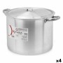 Casserole with Lid Kinvara Silver Aluminium 40 x 27 x 32 cm 42 x 27 x 32,5 cm Ø 30 cm (4 Units)
