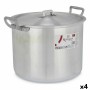 Casserole with Lid Kinvara Silver Aluminium 35,5 x 24 x 28 cm (4 Units)