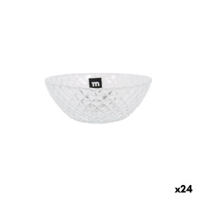Bowl La Mediterránea Diamond Transparent Glass Ø 12 cm (24 Units) Bowl La Mediterránea Diamond Transparent Glass Ø 12 cm (24 Units)