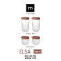 Tubs La Mediterránea Elsa Glass polypropylene 4 Pieces (6 Units)