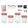Tubs La Mediterránea Eden Glass polypropylene 4 Pieces (8 Units)