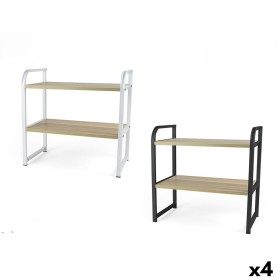 Shelves Confortime Wood Metal 40 x 20 x 38,5 cm (4 Units) Shelves Confortime Wood Metal 40 x 20 x 38,5 cm (4 Units)