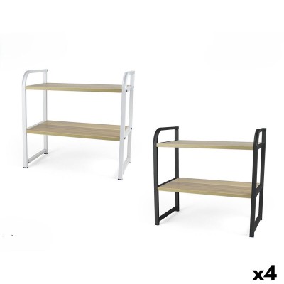 Shelves Confortime Wood Metal 40 x 20 x 38,5 cm (4 Units)