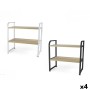 Shelves Confortime Wood Metal 40 x 20 x 38,5 cm (4 Units)