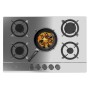 Gas Hob Cecotec Bolero Squad G 5200S Inox 11000 W 75 x 50 cm