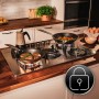 Gas Hob Cecotec Bolero Squad G 5200S Inox 11000 W 75 x 50 cm