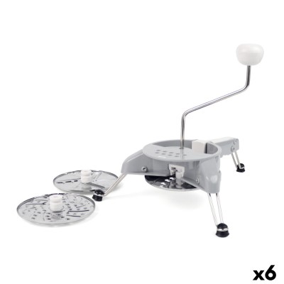 Manual Vegetable Chopper Quttin Grey Stainless steel 31 x 25,7 x 23 cm (6 Units)
