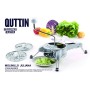 Manual Vegetable Chopper Quttin Grey Stainless steel 31 x 25,7 x 23 cm (6 Units)