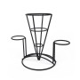 Basket for Presenting Aperitifs My Bar Black Iron 23 x 13 x 18,5 cm (12 Units)
