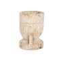 Cache-pot Home ESPRIT Naturel bois de teck 31 x 31 x 46 cm