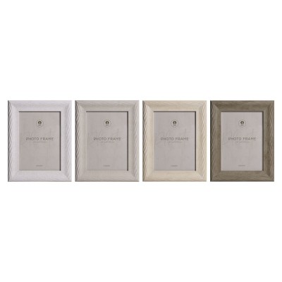 Photo frame Home ESPRIT Beige Natural Crystal polystyrene Urban (4 Units)