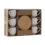 Ensemble de tasses à café Home ESPRIT Blanc Bambou Porcelaine 90 ml