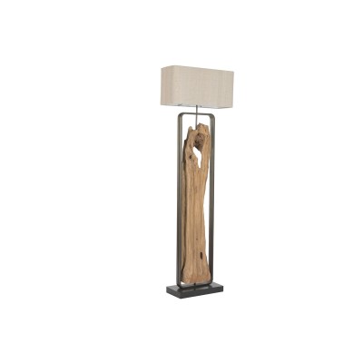 Floor Lamp Home ESPRIT Black Beige Natural 220 V 60 X 25 X 192 CM