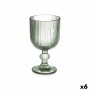 Wine glass Vivalto Green Glass 260 ml (6 Units)