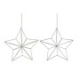Décorations de Noël DKD Home Decor Métal Étoile (2 Unités) (30 x 11 x 30 cm)