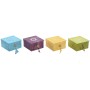 Gift Set Home ESPRIT Yellow Blue Green Pink 12 x 12 x 7 cm (4 Units)