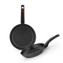 Set of Frying Pans Monix SUNSET Black Aluminium