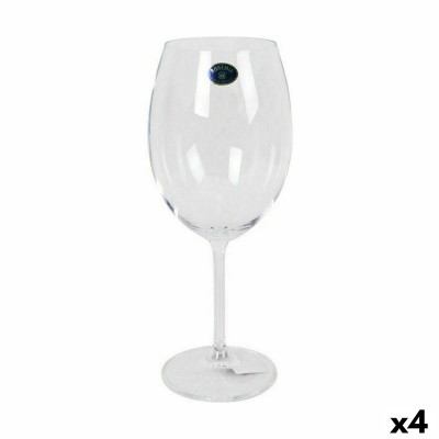 Wine glass set Bohemia Crystal Clara 580 ml Wine 6 Pieces (4 Units)