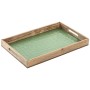 Plateau Home ESPRIT Vert Naturel Bois de manguier 43,5 X 27 X 4,5 CM