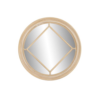 Wall mirror Home ESPRIT Natural Stripped