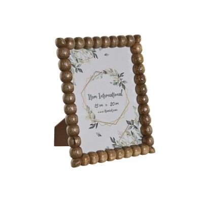 Photo frame Home ESPRIT Brown Crystal Mango wood Balls Urban