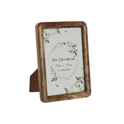 Cadre photo Home ESPRIT Marron Verre Bois de manguier Naturel Montagne