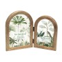 Cadre photo Home ESPRIT Naturel Verre Bois de manguier Tropical (2 Unités)