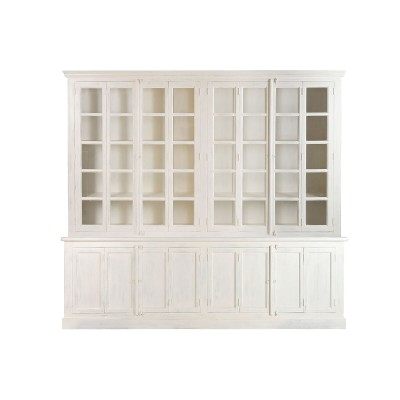 Présentoir Home ESPRIT Blanc Teck Bois de manguier 270 X 43 X 244 CM