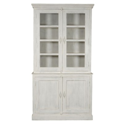 Présentoir Home ESPRIT Blanc Bois de manguier 122 x 43 x 230 cm