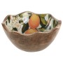 Snack Bowl Home ESPRIT Multicolour Mango wood Lacquered 15 x 15 x 6,5 cm