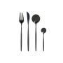 Stainless Steel Cutlery Set DKD Home Decor Black Stainless steel 3 x 1,5 x 13 cm 16 Pieces