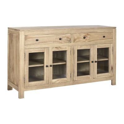 Buffet Home ESPRIT Verre bois mindi 140 x 40 x 82 cm