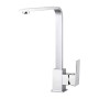 Mixer Tap EDM 01194 Getaria Silver Stainless steel Brass Zinc
