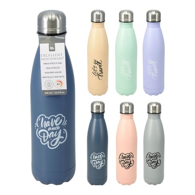 Bouteille Thermique en Acier Inoxydable Excellent Houseware 500 ml