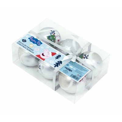 Boule de Noël Peppa Pig Argenté Bleu clair