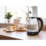Bouilloire Basic Home Noir Transparent verre 1500 W 2 L (6 Unités)