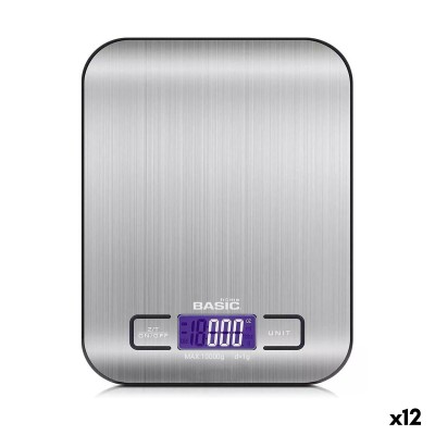 balance de cuisine numérique Basic Home Argenté 10 kg (12 Unités)