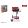 Roues de barbecue au charbon de bois Algon Noir Rouge 42 x 76,5 cm (2 Unités)