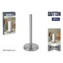 Kitchen Paper Holder Quttin Silver Steel 15 x 32 cm (12 Units)