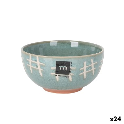 Bowl La Mediterránea Cuadric Ceramic 340 ml (24 Units)