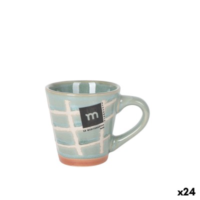 Tasse La Mediterránea Cuadric 100 ml Céramique (24 Unités)