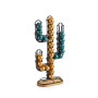 Organisateur de capsules de café Quttin Noir Bambou Fer 19,5 x 9,5 x 41,5 cm Cactus (12 Unités)