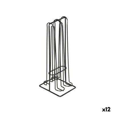 Organisateur de capsules de café Quttin Noir Fer (12 Unités)