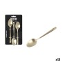 Dessert spoon set Inde Louvre Matt 1,5 mm 14,8 x 3,2 cm 3 Pieces (12 Units)