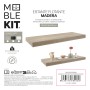 Shelve MobleKit White Wood 60 x 23,5 x 3,8 cm (6 Units)