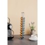 Coffee Capsule Organiser Quttin Silver Iron 10 x 9 x 37,5 cm (12 Units)