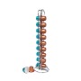 Coffee Capsule Organiser Quttin Silver Iron 10 x 9 x 37,5 cm (12 Units)