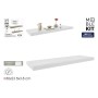 Shelve MobleKit White Wood 80 x 23,5 x 3,8 cm (6 Units)