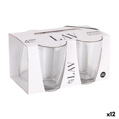 Set de Verres LAV VEGA Transparent verre 415 ml 4 Pièces (12 Unités)