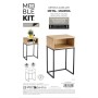 Side table MobleKit Brown Black 40 x 30 x 68 cm (3 Units)